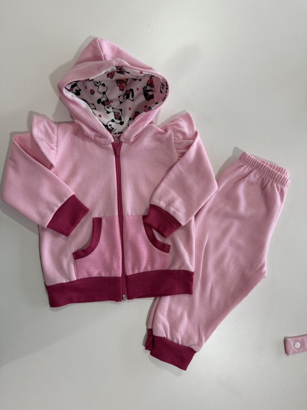 Conjunto de Moletom Rosa