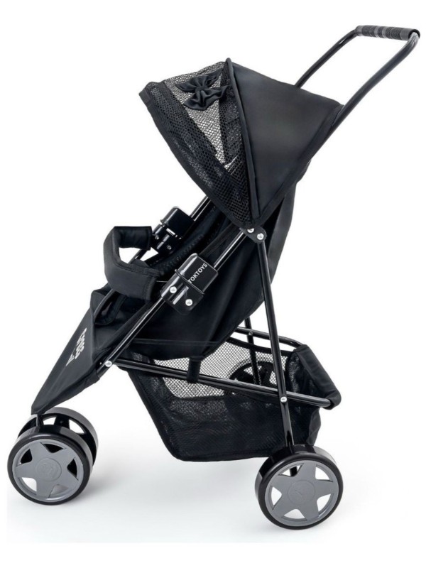 Carrinho preto 3 rodas