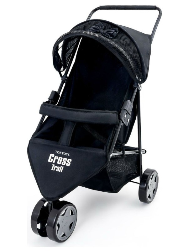 Carrinho preto 3 rodas